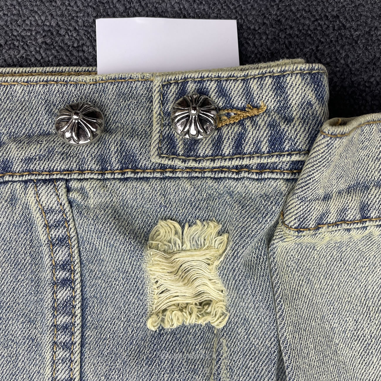 Chrome Hearts Patch Cross Denim (4) - newkick.vip